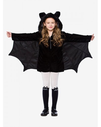 Kids Carnival Cosplay Costumes Bat Black Jumpsuit For Child Mardi Gras Halloween