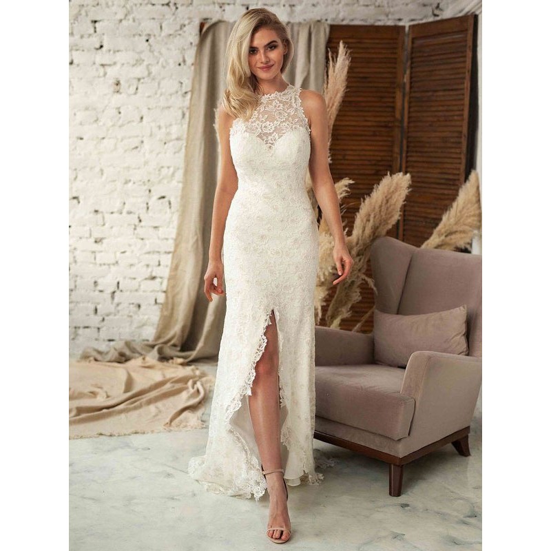 Women Party Dresses White Jewel Neck Cut Out Sleeveless Sheer Semi Formal Dress Sexy Elegant Spring Summer Fall