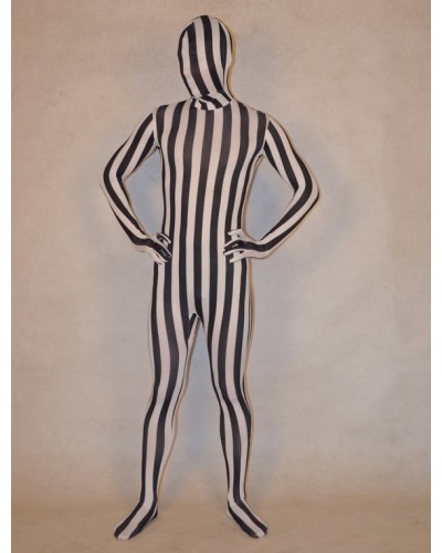 Unisex Morph Suit Striped Zentai Suit Full Body Lycra Spandex Bodysuit