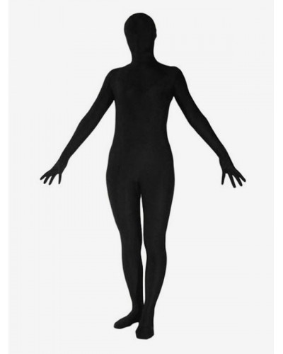 Halloween Morph Suit Black Lycra Spandex Zentai Suit Bodysuit