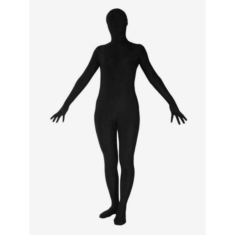 Halloween Morph Suit Black Lycra Spandex Zentai Suit Bodysuit