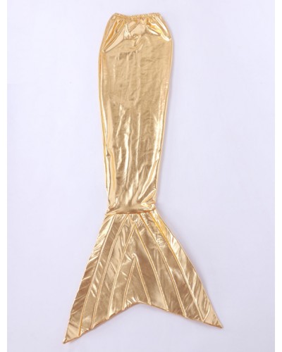 Unisex Halloween Gold Mermaid Tail Shiny Metallic Animal Zentai Halloween