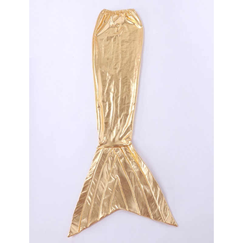 Unisex Halloween Gold Mermaid Tail Shiny Metallic Animal Zentai Halloween