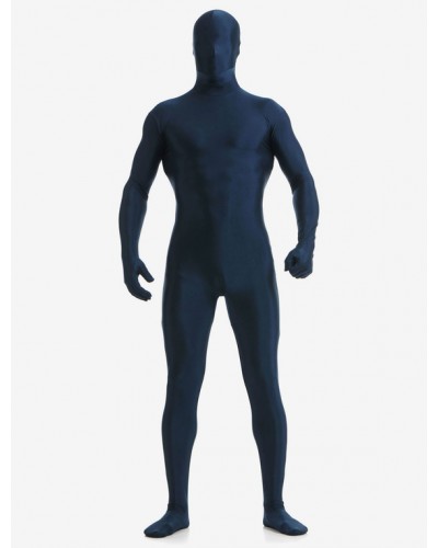 Dark Navy Zentai Suit Adults Morph Suit Full Body Lycra Spandex Bodysuit For Men