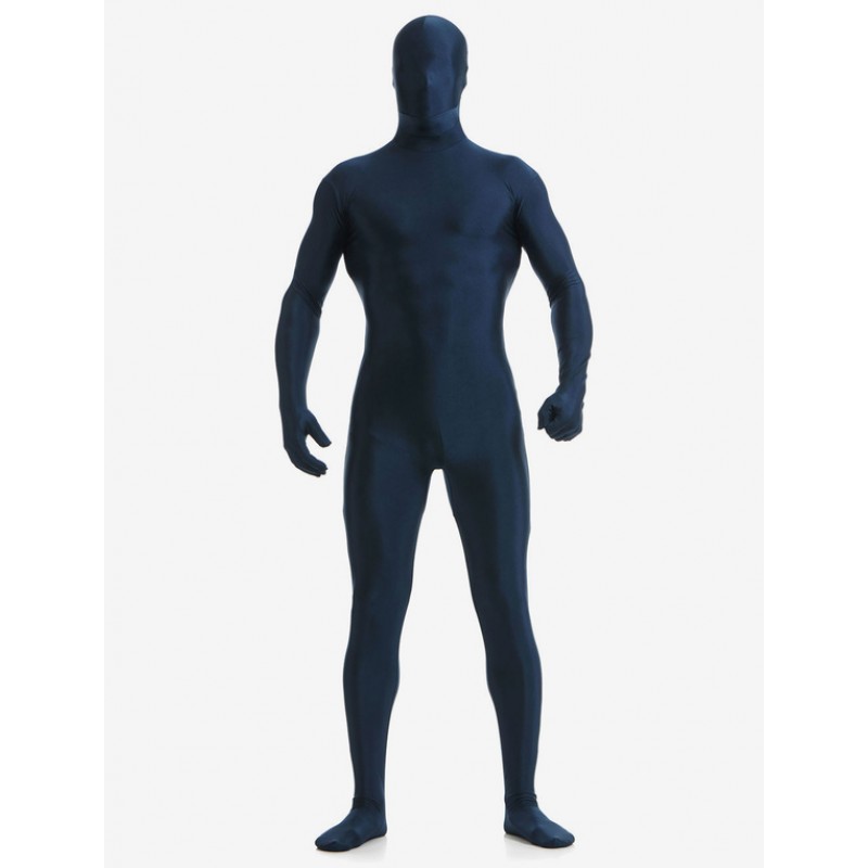 Dark Navy Zentai Suit Adults Morph Suit Full Body Lycra Spandex Bodysuit For Men