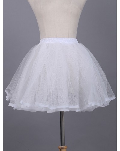 White Lolita Petticoat Lace Polyester Petticoat