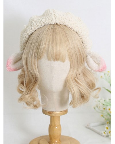 Pink Lolita Hat Accessory Polyester Sweet Lolita Hat Accessories Daily Casual