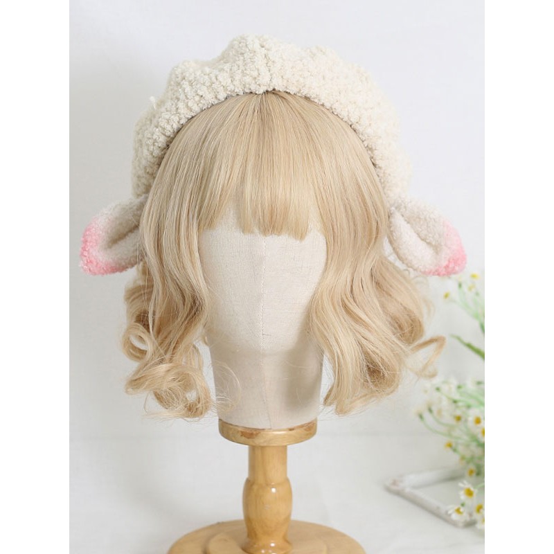 Pink Lolita Hat Accessory Polyester Sweet Lolita Hat Accessories Daily Casual