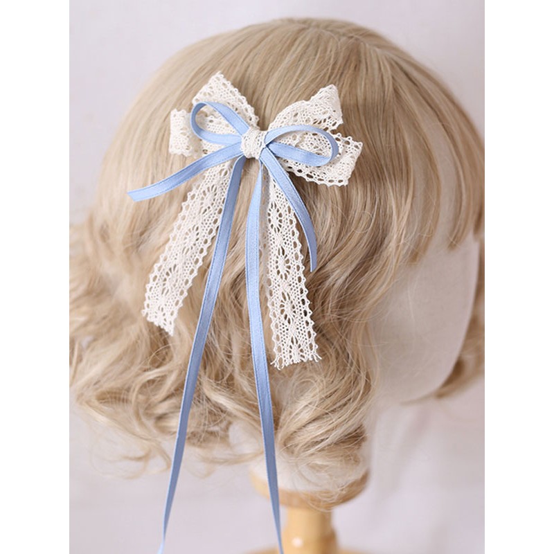 Sweet Lolita Bows Lace Headdress Lolita Hair Accessories