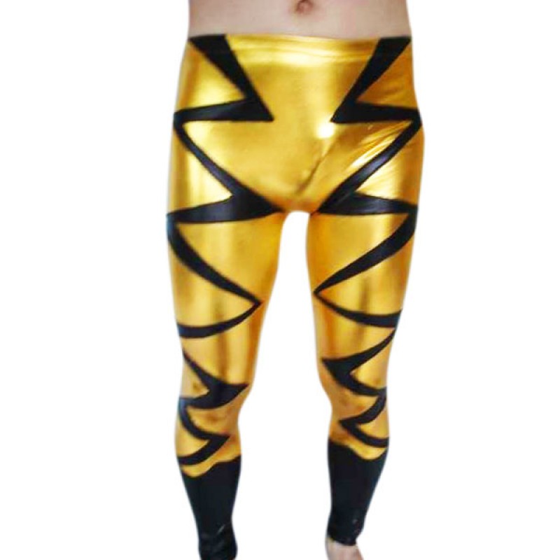 Gold And Black Spandex Pants