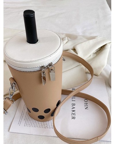 Sweet Lolita Bag Light Brown Leather Leather Cross-body Bag Lolita Accessories Cross-body Bag