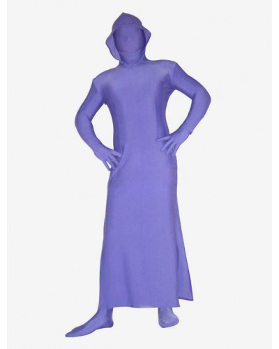 Purple Blue Lycra Spandex Unisex Zentai Suitin Gown Style Zentais