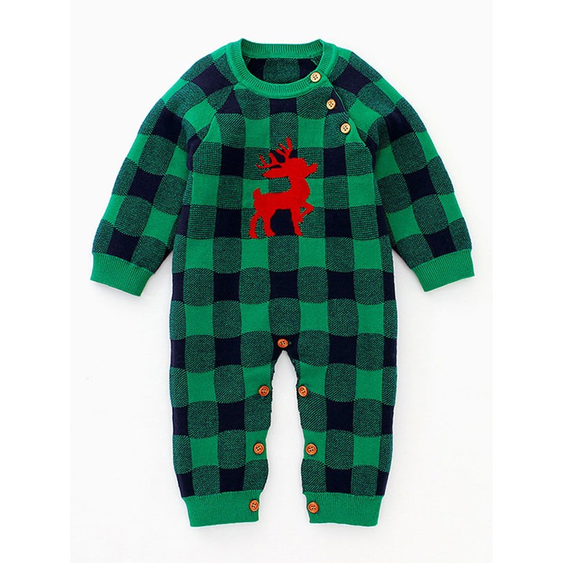 Onesie Pajamas Kigurumi Pattern Checkered Kid Winter Sleepwear Mascot Animal Carnival Costume Onesie Pajamas Christmas