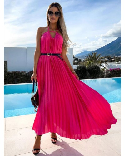 Boho Dress V-Neck Sleeveless Summer Dress Elegant Dating