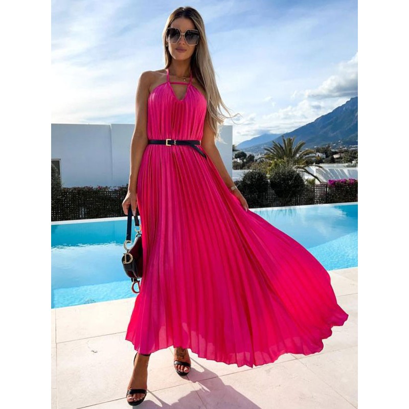 Boho Dress V-Neck Sleeveless Summer Dress Elegant Dating