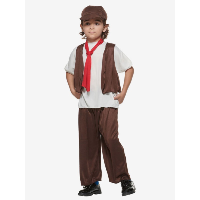 Kids Halloween Costumes Deep Brown Halloween Set Kid's Polyester Fiber Polyester Pants Cravat Sets