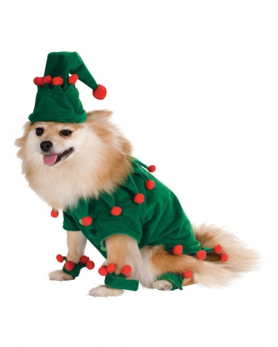 Animal Costume For Polyester Green Hat Clothes 2-Piece Set Tree Costume Christmas