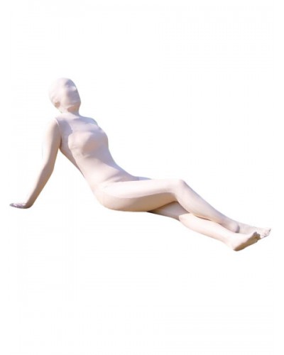 Morph Suit Milk White Lycra Spandex Fabric Zentai Suit Unisex Full Body Suit