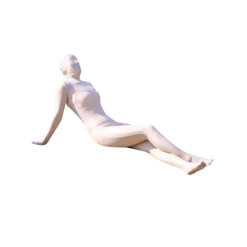 Morph Suit Milk White Lycra Spandex Fabric Zentai Suit Unisex Full Body Suit