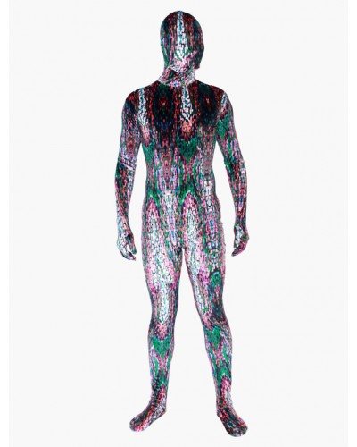 Morph Suit Multi Color Artwork Zentai Suit Full Body Lycra Spandex Bodysuit Leotard