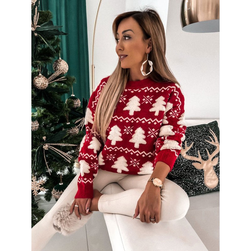 Women Pullovers Knitted Christmas 2023 Sweaters Classic  Traditional Casual Fall Winter