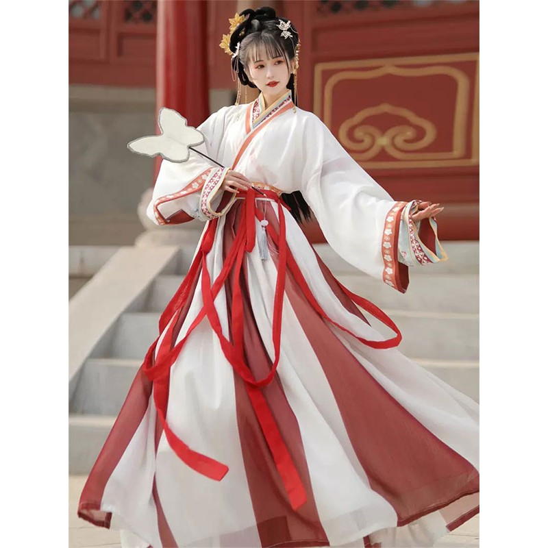 Chinese Style Lolita Outfits Red Floral Print Long Sleeves Skirt Overcoat Chinese Style