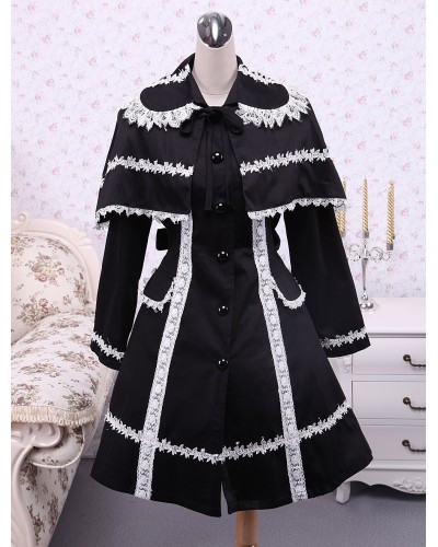 Black Cotton Lolita Jacket