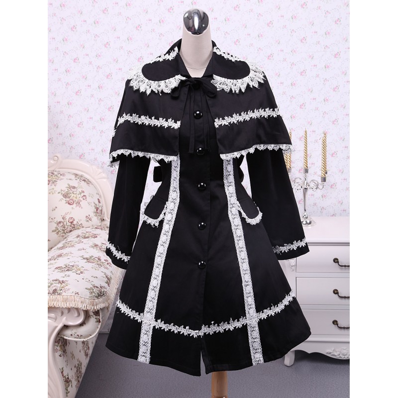 Black Cotton Lolita Jacket