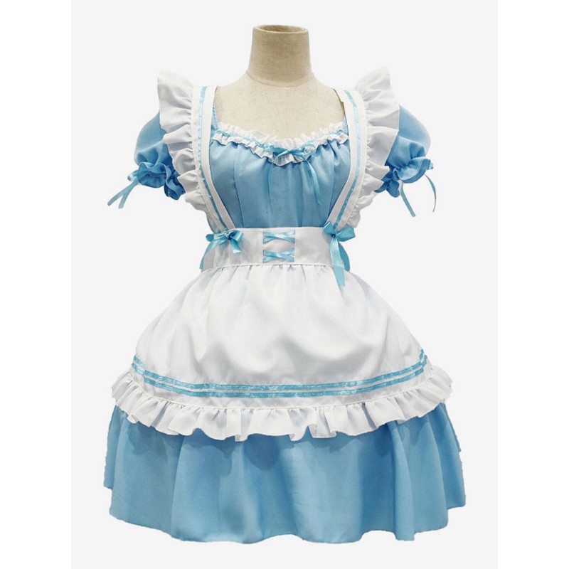 Sweet Lolita Dress Polyester Short Sleeves Dress