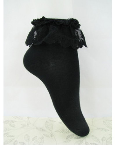 Lovely Lolita Ankle Socks Lace Trim