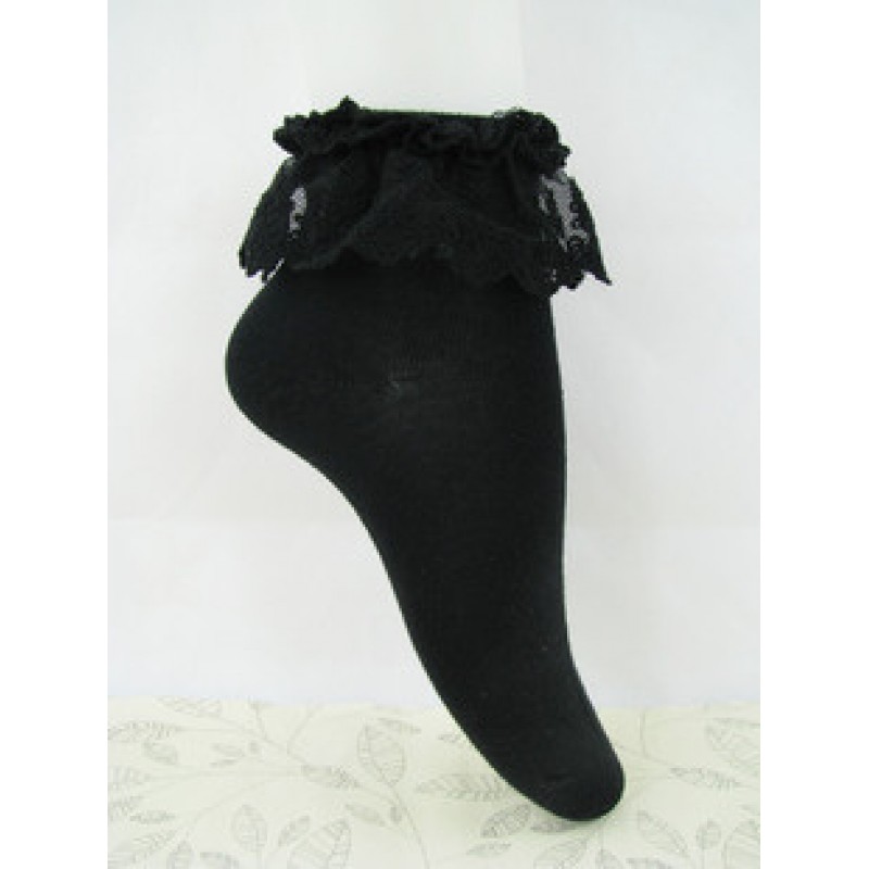 Lovely Lolita Ankle Socks Lace Trim