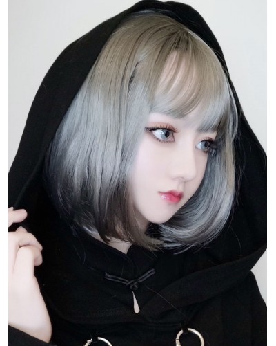 Sweet Lolita Wig Short Bob Light Gray Lolita Hair Wig