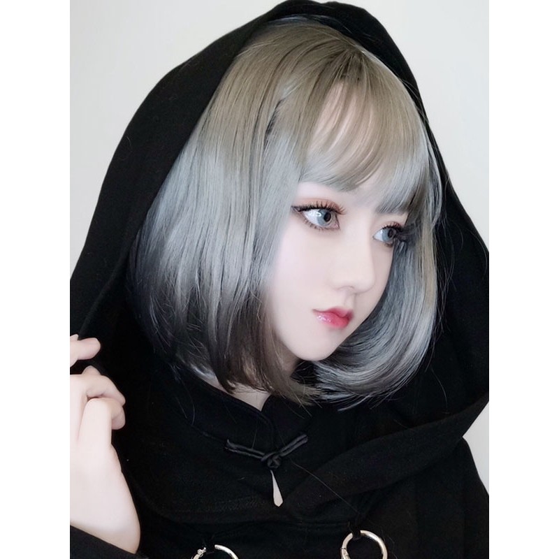 Sweet Lolita Wig Short Bob Light Gray Lolita Hair Wig