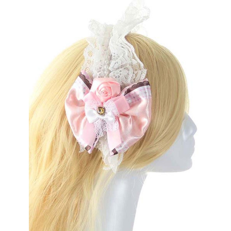 Multicolor Lace Flower Bows Synthetic Lolita Hair Accessories Lovely Ball