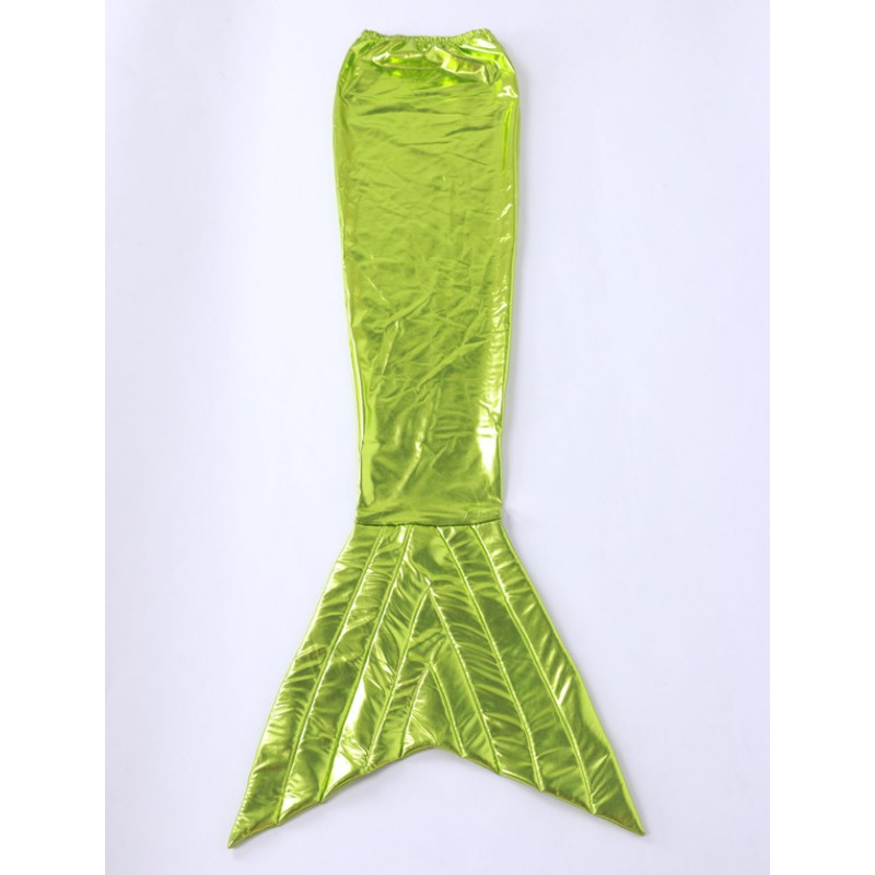 Unisex Halloween Green Mermaid Tail Shiny Metallic Animal Zentai Halloween