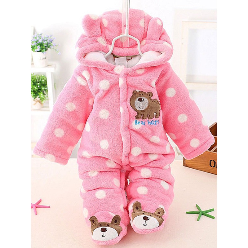 Unisex Toddler Kigurumi Onesie Pajamas Flannel Jumpsuit Bear Costume Onesie Pajamas