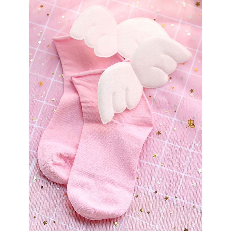 Sweet Lolita Socks Angel Wings Lolita Accessories Daily Casual