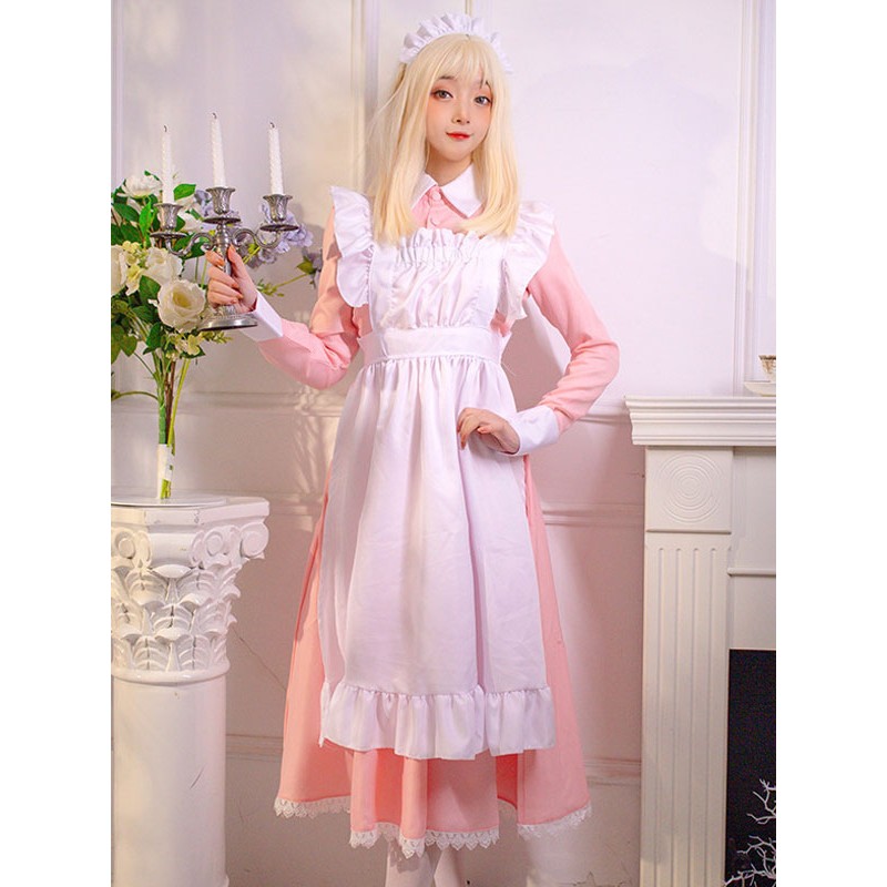 Sweet Lolita Dress Polyester Long Sleeves Ruffles Dress