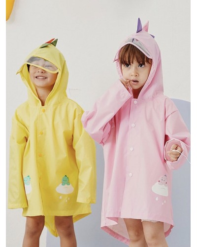 Unisex Kid's Rain Poncho Dinosaur Carnival Cosplay Costume Onesie Pajamas