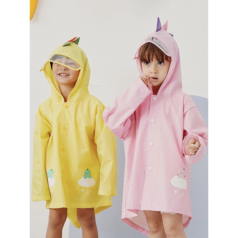 Unisex Kid's Rain Poncho Dinosaur Carnival Cosplay Costume Onesie Pajamas