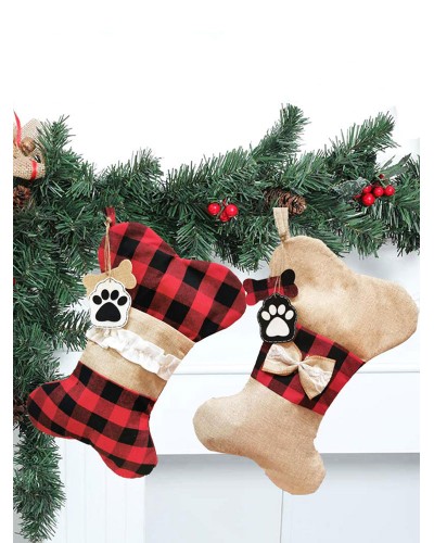 Christmas Pet Socks Christmas Decorations Christmas Socks Gift Bag Accessories