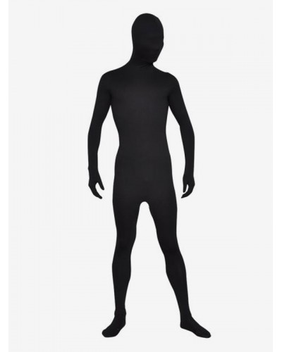 Morph Suit Black Lycra Spandex Fabric Zentai Suit Unisex Full Body Suit Bodysuit