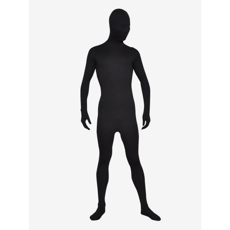 Morph Suit Black Lycra Spandex Fabric Zentai Suit Unisex Full Body Suit Bodysuit