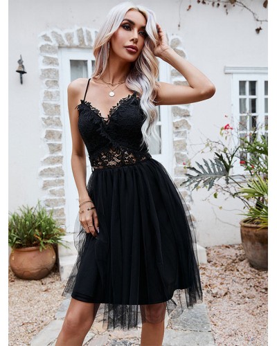 Open Shoulder Sexy Sleeveless Lace Dresses Maxi Street Wear Daily Casual Field