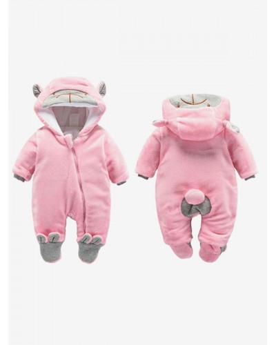 Unisex Onesie Pajamas Kigurumi Monkey Flannel Jumpsuit For Toddler Onesie Pajamas